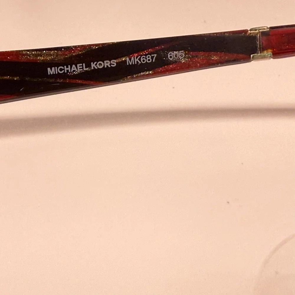 Michael Kors MK687 Eyeglasses Frames Burgundy Red Rectangular 52-17-135 605